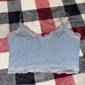 Baby Blue Shein Cropped Tank Top. Size S.